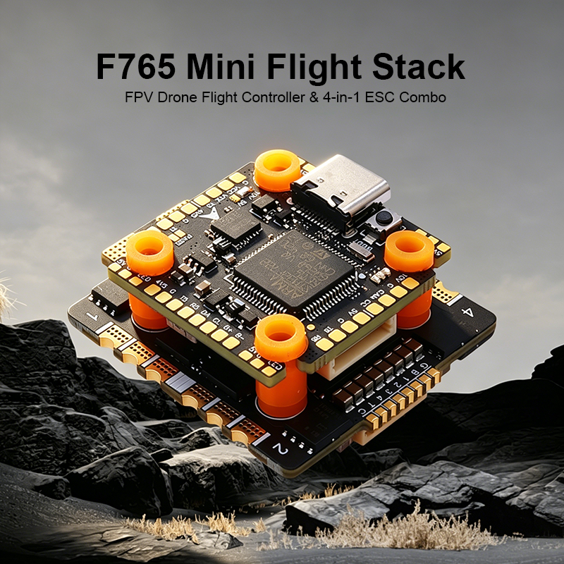 Mini Flight Controller Stack 65A 8S 4in1 ESC F7220 Flight Controller with Integrating 5V/10V Dual BEC Flight Controller Drone Parts for FPV Racing Drones Freestyle