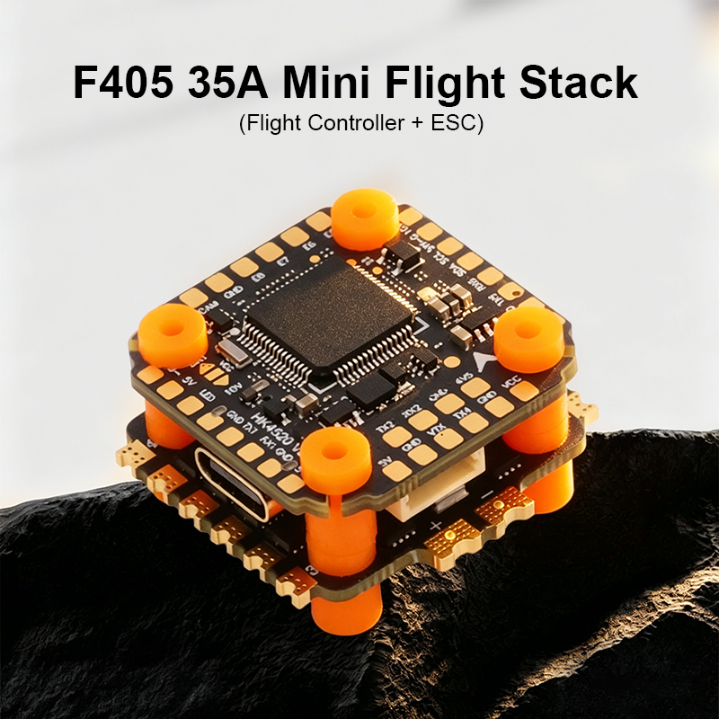 F405 Mini Flight Controller Stack F405 Flight Controller with Integrating 5V/10V Dual BEC 35A 6S 4in1 ESC for FPV Racing Drones Parts