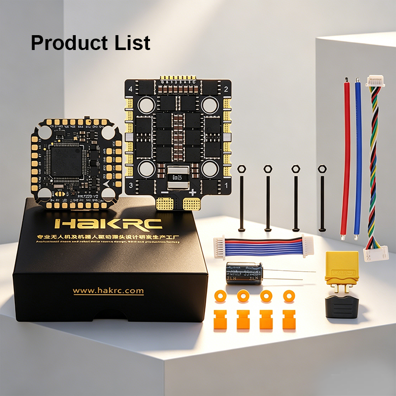Mini Flight Controller Stack 65A 8S 4in1 ESC F7220 Flight Controller with Integrating 5V/10V Dual BEC Flight Controller Drone Parts for FPV Racing Drones Freestyle