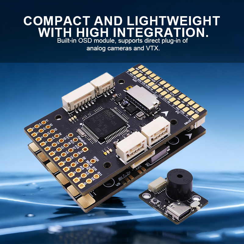 F405 Flight Controller with C1/C2 Dual Camera 2-6S Fixed Wing FPV Flight Controller for FPV Racing Drones Freestyle