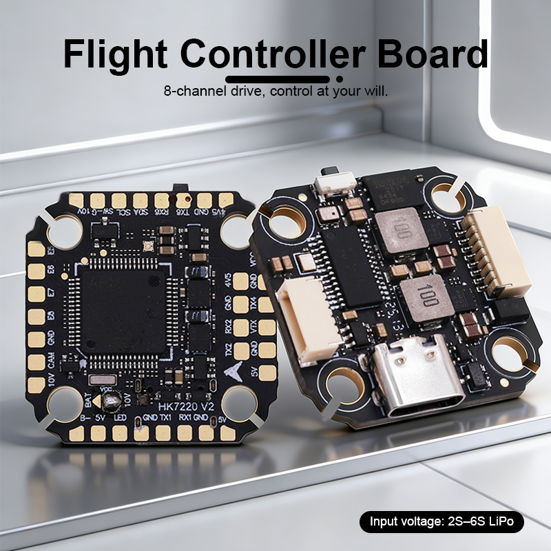 F722 FPV Flight Controller with Integrating 5V/10V Dual BEC F722 2-6S Mini Flight Controller Stack for FPV Racing Drones Quadcopter