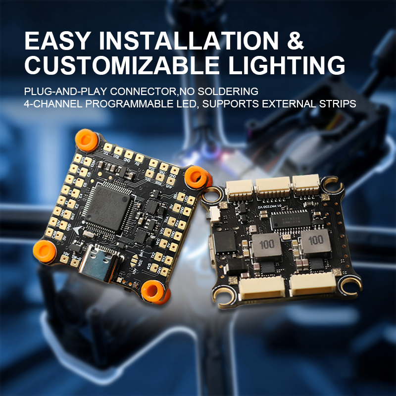 F722 Flight Controller with Integrating Dual 5V/10V BEC F722 V2 6S FPV Flight Controller for FPV Racing Drones Parts