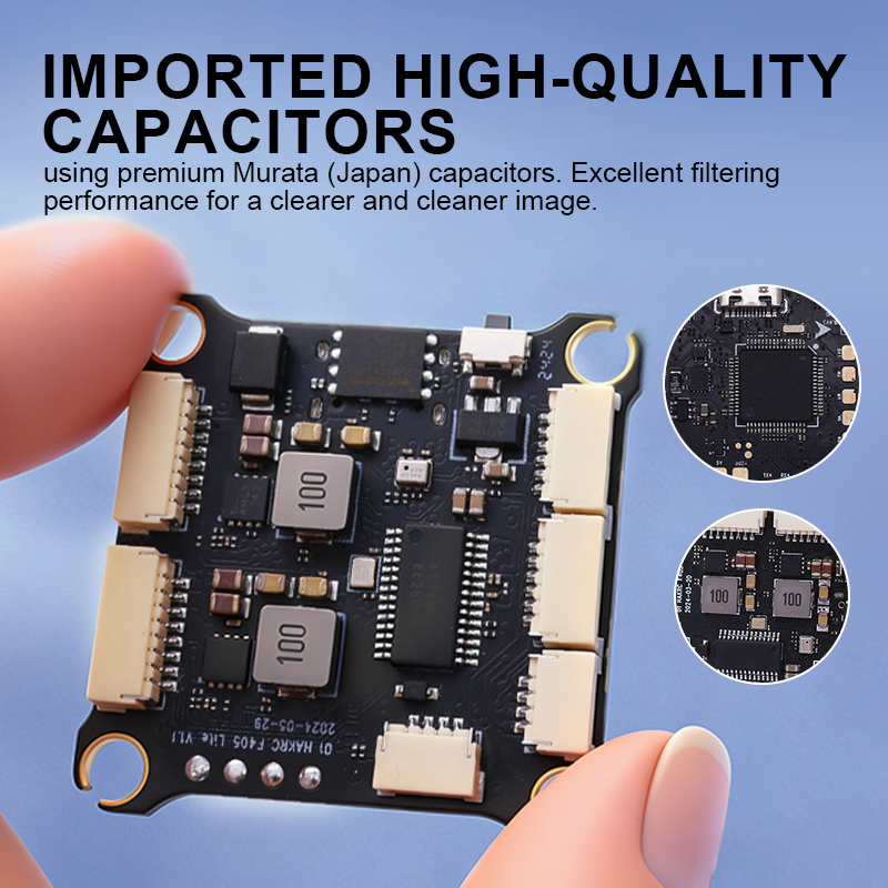 F4520 FPV Flight Controller with 5V/10V Dual BEC 2-6S Flight Controller Stack for FPV Racing Drones Freestyle Quadcopter