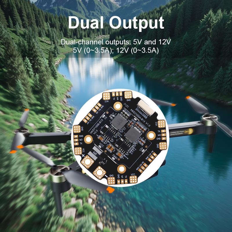 120A 12S Flight Controller Drone Parts with Integrating 5V/10V Dual BEC Power Distribution Board for FPV Racing Drones Quadcopter