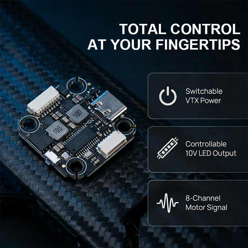 F4520 FPV Flight Controller with Integrating 5V/10V Dual BEC 2-6S Flight Controller Stack for FPV Racing Freestyle Drone Parts