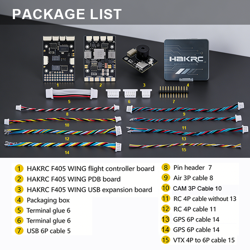 F405 Flight Controller with C1/C2 Dual Camera 2-6S Fixed Wing FPV Flight Controller for FPV Racing Drones Freestyle