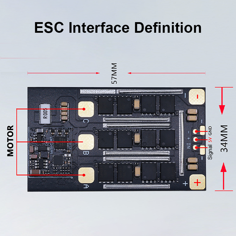 100A 8S FPV Flight Controller Fixed Wing Brushless ESC with 5V 9A BEC Flight Controller Stack for FPV Racing Drones Parts
