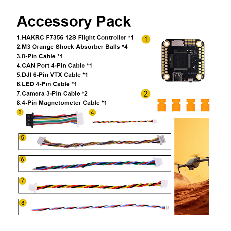 H743 2-12S FPV Flight Controller with Integrating 5V/12V Dual BEC High Performance ICM42688P Flight Controller for FPV Racing Drones Freestyle