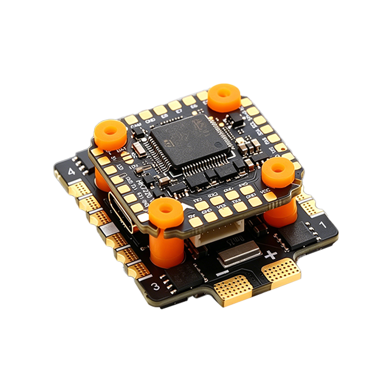 F722 6S Flight Controller with Integrating 5V/10V Dual BEC 3220 60A 8S 4in1 ESC Brushless ESC F722 Flight Controller Stack for FPV Racing Drones Freestyle