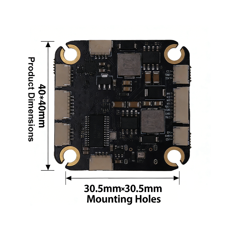 H743 2-12S FPV Flight Controller with Integrating 5V/12V Dual BEC High Performance ICM42688P Flight Controller for FPV Racing Drones Freestyle