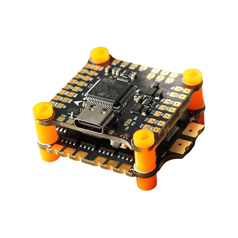 F722 50A 6S Flight Controller Stack Mini Flight Controller with Integrating 5V/10V Dual BEC 2130 50A 4in1 ESC for FPV Racing Drones Freestyle