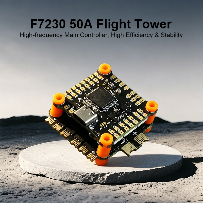 F722 Flight Controller with Integrating 5V/10V Dual BEC 50A 4in1 ESC Brushless ESC Mini Flight Controller Stack for FPV Racing Freestyle Drone Parts
