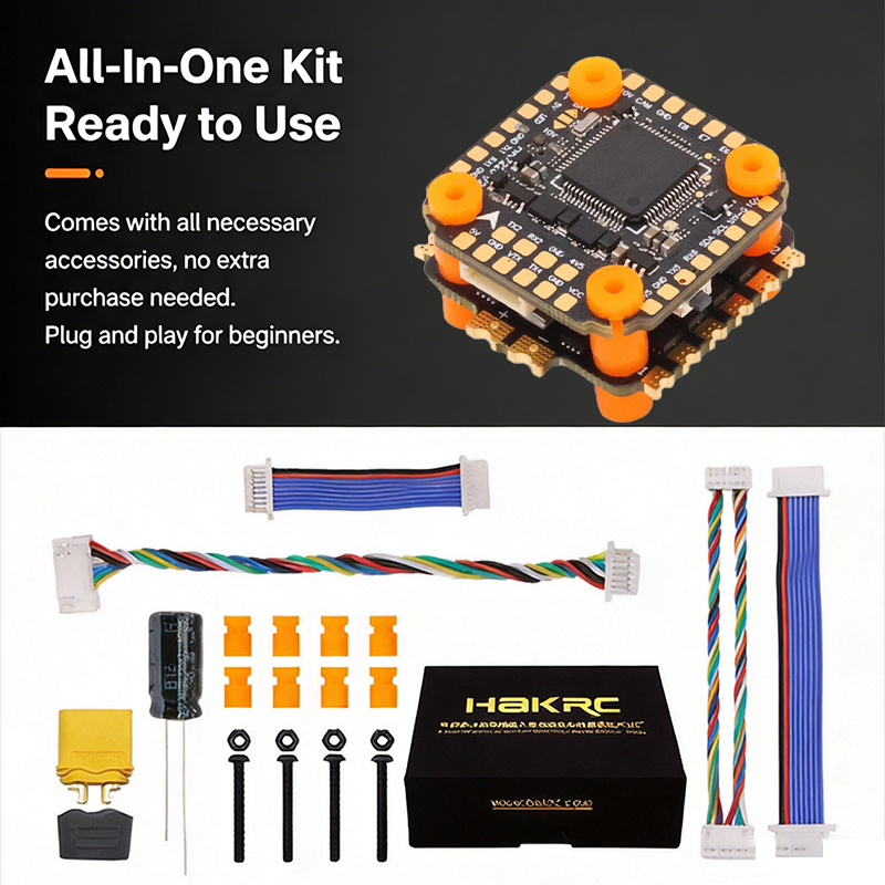 High Performance Mini Flight Controller Stack F722 Flight Controller with Integrating 5V/10V Dual BEC 35A 6S 4in1 ESC for FPV Racing Drones Parts