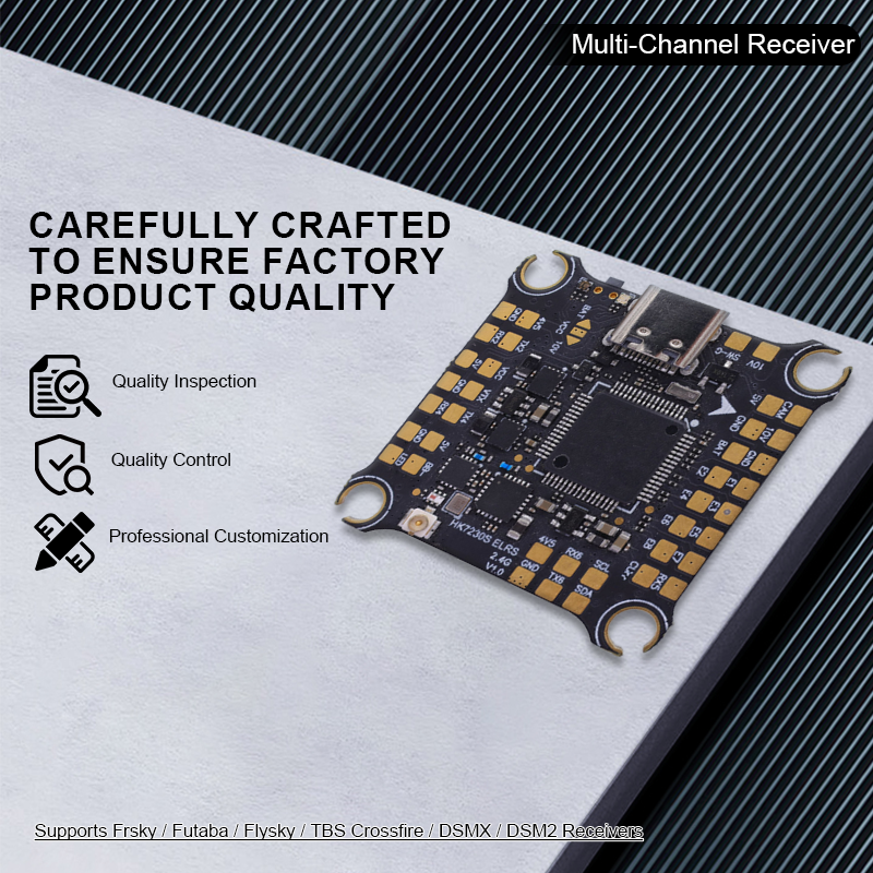 F722 Flight Controller with Integrating 5V/10V Dual BEC High Performance Drone Flight Controller for FPV Racing Freestyle Drones