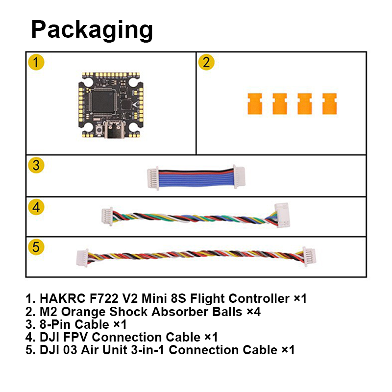 High Performance Flight Controller with Integrating 5V/10V Dual BEC F722 Flight Controller for FPV Racing Freestyle Drones