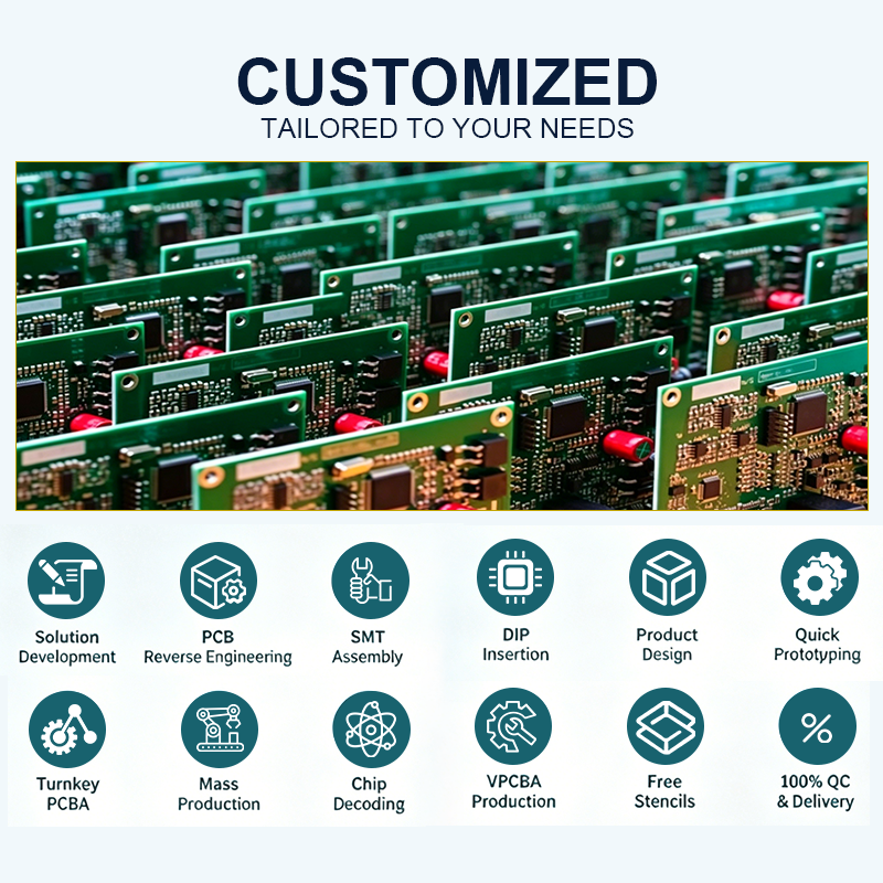 Smart Curtain PCBA Circuit Board Design Customizable Motor Driver Board for Automated Blinds Curtains