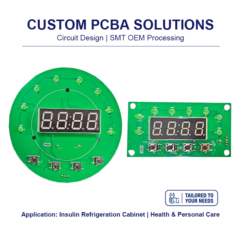 Insulin Cooler PCBA – Precise Temperature Control Circuit Board Assembly for Portable Insulin Refrigeration & Medical Cold Storage
