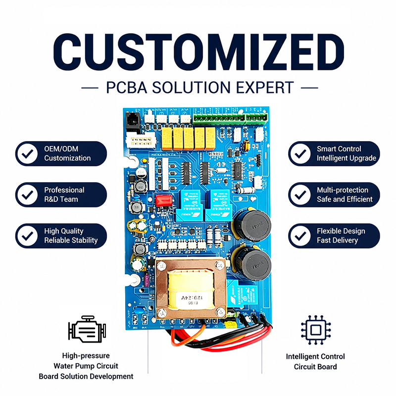 Swimming Pool Control Board PCBA – Customizable Pump, Filter, Heater & Light Controller Circuit Board Assembly