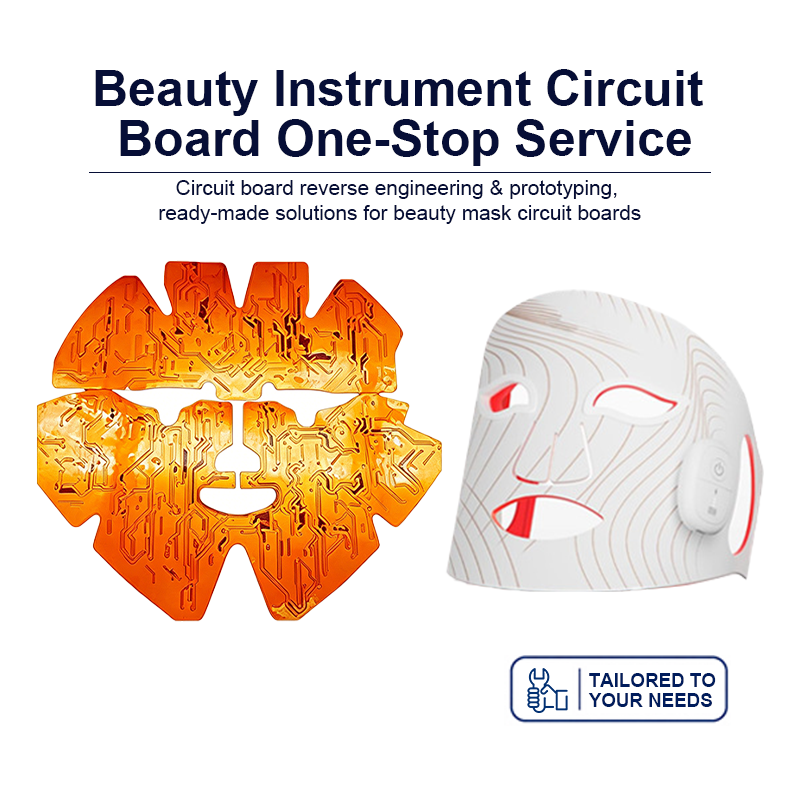 Beauty Device PCBA – Multi‑Function Circuit Board with RF, EMS, LED Phototherapy, Vibration & Thermal Control for Skincare Appliances