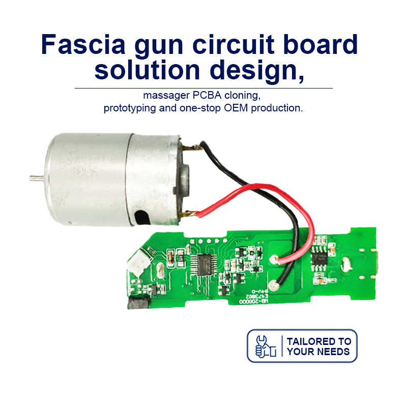 Electric Massage Gun PCBA – High‑Power Brushless Motor Driver with 6 Speeds, Pressure Sensor, OLED Display & Li‑ion Battery Management