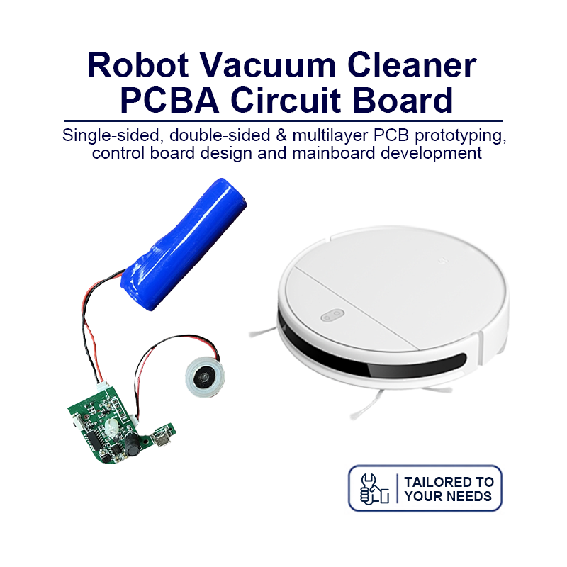 Robot Vacuum PCBA – Smart Navigation Control Board with LiDAR/Gyro, Auto‑Emptying, Mopping Pump & App Control for Home/Office Cleaning