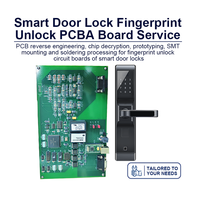 Smart Door Lock Fingerprint PCBA – Biometric Access Control with 100+ Fingerprint Capacity, Password, RFID & Low‑Power Management for Home/Office/Airbnb