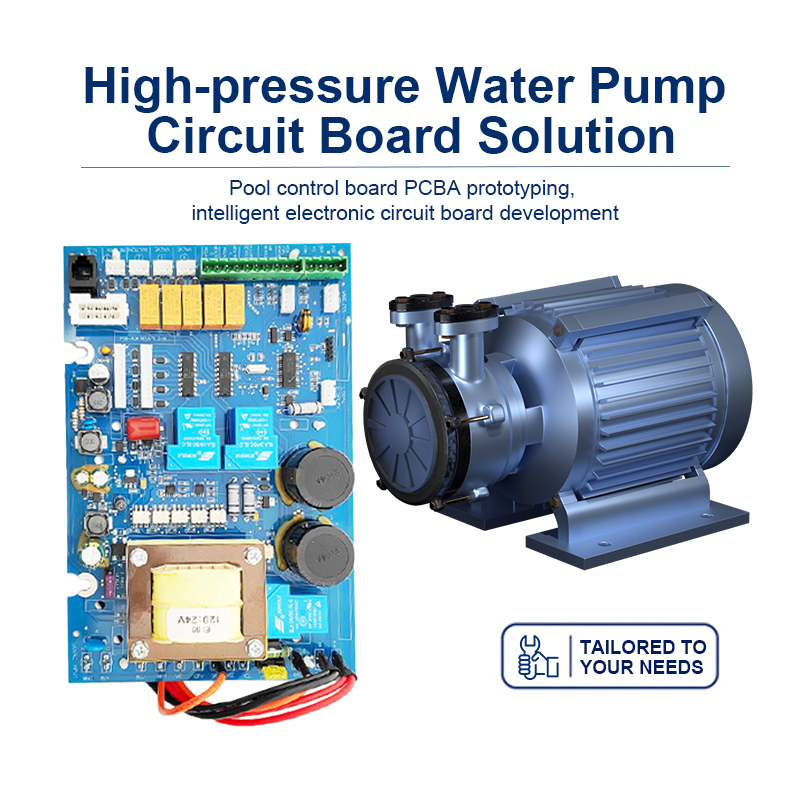 High‑Pressure Water Pump Control Board PCBA – Automatic Pump Controller with Float Switch Input, Overload Protection & Dry‑Run Prevention for Ponds, Tanks & Irrigation