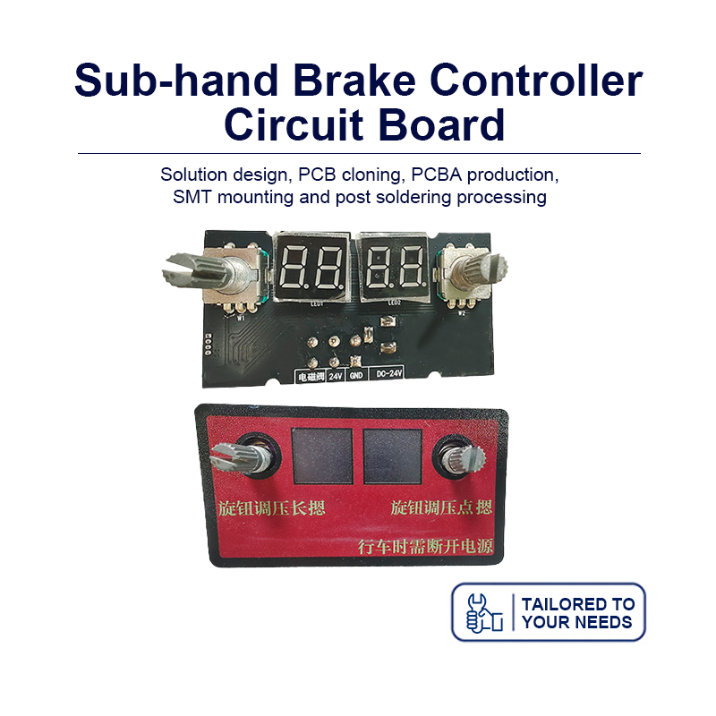Passenger Side Parking Brake Controller PCBA – Electronic Handbrake Control with Motor Driver, LED Indicators & Safety Interlock for Driver Training Vehicles
