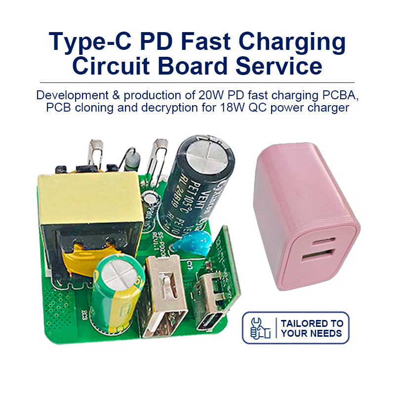 USB‑C PD 20W Fast Charger PCBA – Compact Power Supply Board with Power Delivery 3.0, Multiple Protocol Support & High Efficiency for iPhones, Android & Accessories