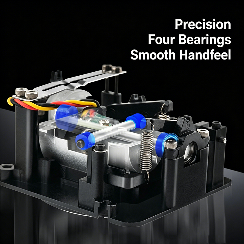 Radiomaster Pocket AG02 CNC Metal Hall Gimbal for TX15 / TX16S MKII / Boxer – Dual‑Axis Adjustable Aluminum Alloy Stick with Low‑Noise Hall Sensors, Precision Bearings & Smooth Feel