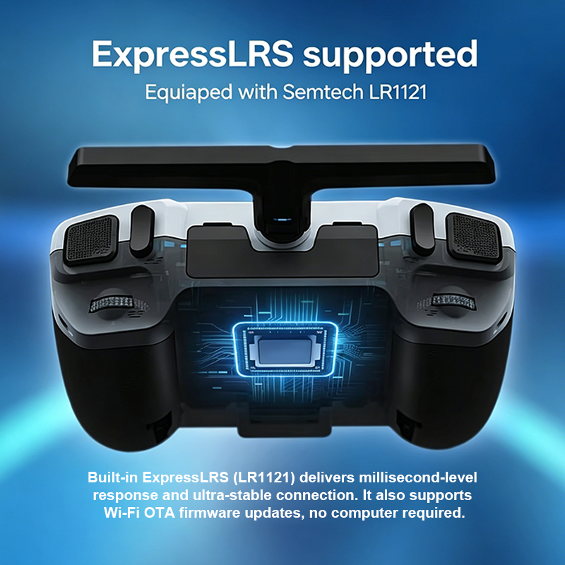 AX12 Android RC Transmitter – 64‑Bit Octa‑Core Controller with 4GB RAM, 64GB Storage, 5.5″ HD Touchscreen, Built‑in ExpressLRS, X5 Hall Gimbals & 10000mAh Battery – Premium Upgrade from Radiomaster Pocket / Radiomaster Boxer