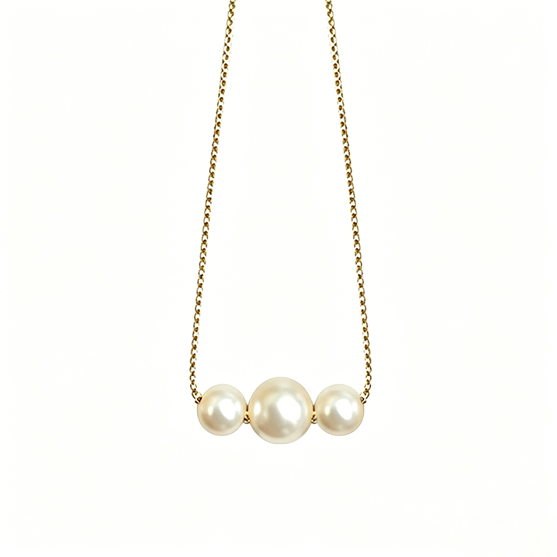 Women's Pearl Choker Layered Necklace – Delicate Birthday Anniversary Gift for Her Daily Wear Jewelry