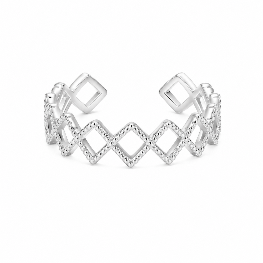 LumiJoy Minimalist Geometric Open Ring