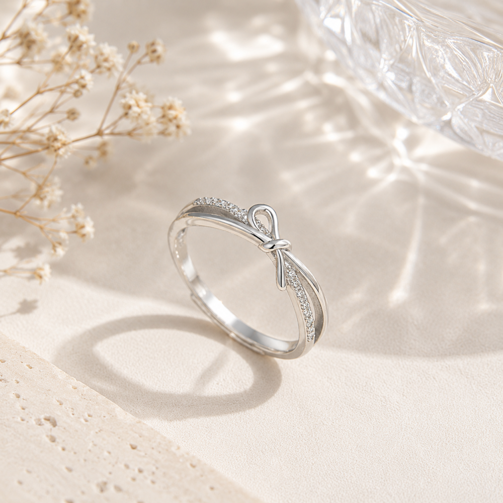 LumiJoy Infinity Knot Adjustable Ring