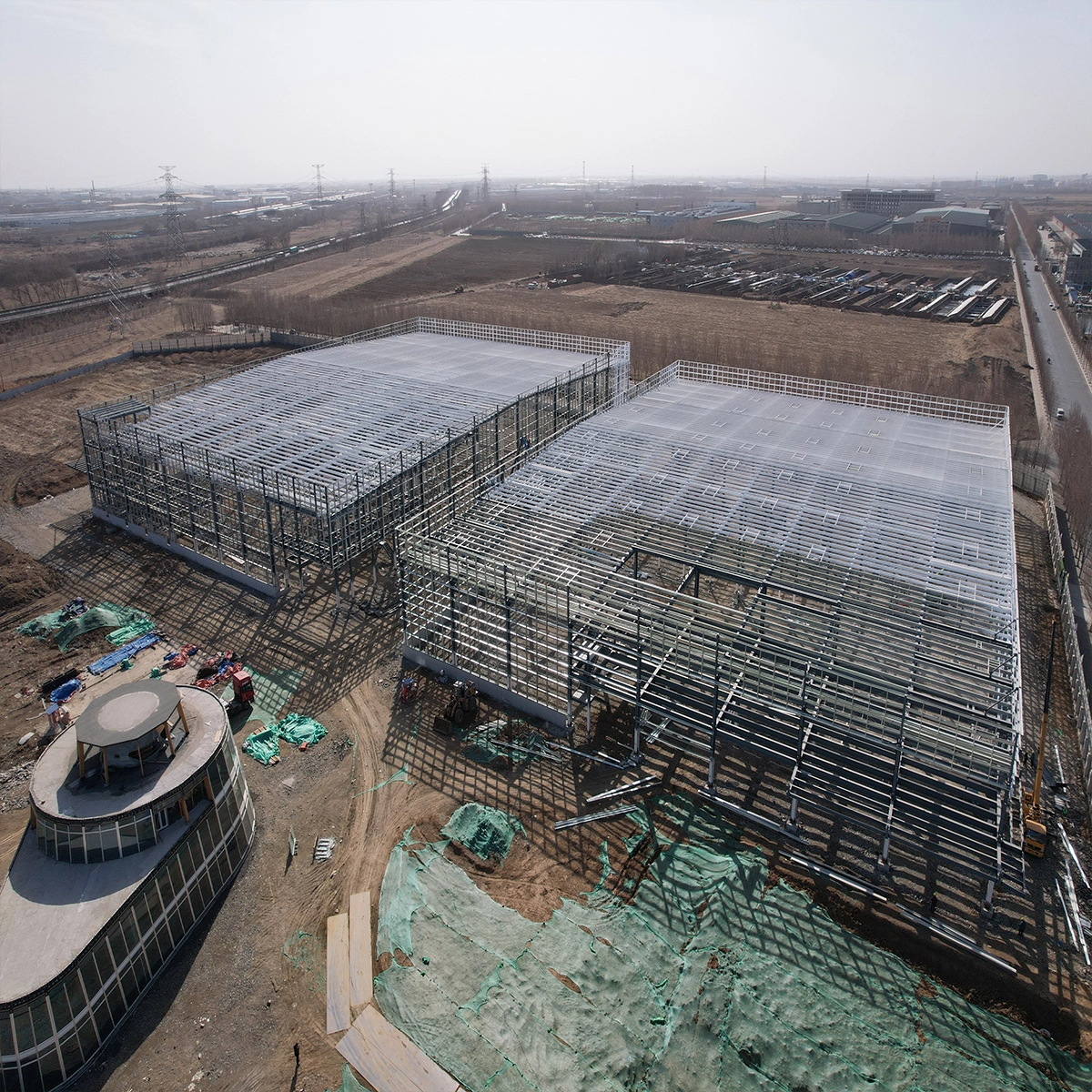 Manufacturing Plant Building exterior view
