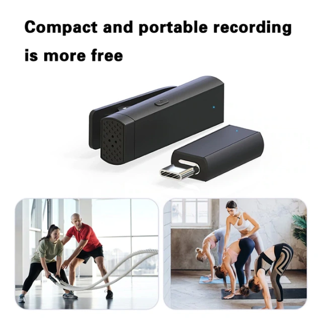 M10 Wireless Lavalier Microphone – Bluetooth Clip-On Mic with Charging Case for iPhone & Android | WinBridge