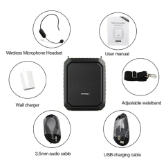 M800 UHF Wireless 18W Voice Amplifier – IPX5 Waterproof Outdoor PA System | WinBridge