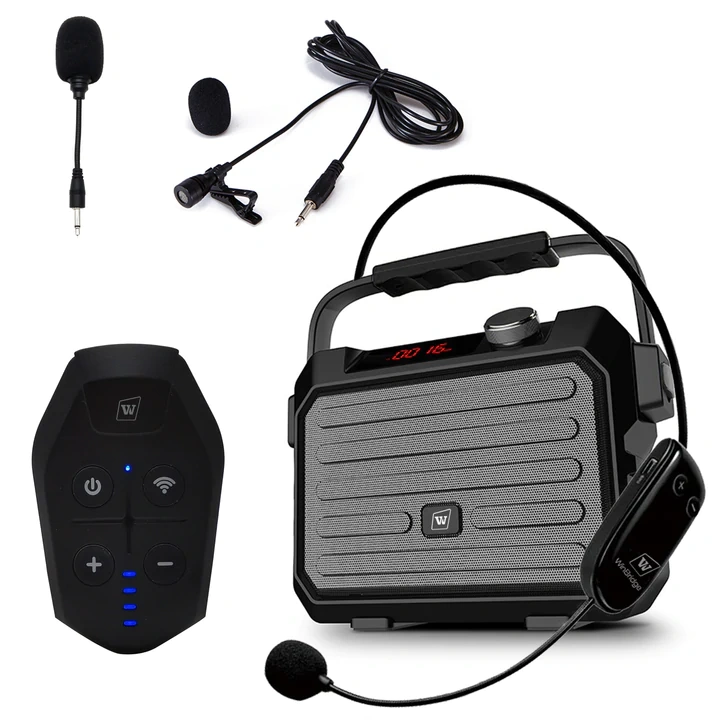 H5 Plus 30W UHF Wireless Voice Amplifier – Professional Portable PA System with Dual Microphone Kit | WinBridge