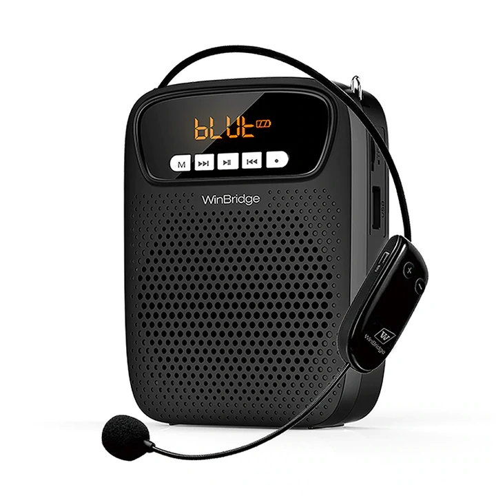 S278 UHF Wireless Voice Amplifier – 15W Portable PA System with Bluetooth 5.0 & Recording | WinBridge