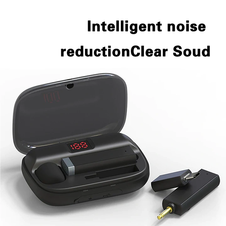 M10 Wireless Lavalier Microphone – Bluetooth Clip-On Mic with Charging Case for iPhone & Android | WinBridge