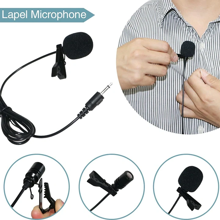 S6 3.5mm Lavalier Microphone – Clip-On Wired Lapel Mic for Voice Amplifiers | WinBridge