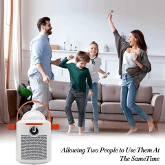 T7 Portable Karaoke Speaker with Dual Bluetooth Microphones – LED Party System | WinBridge