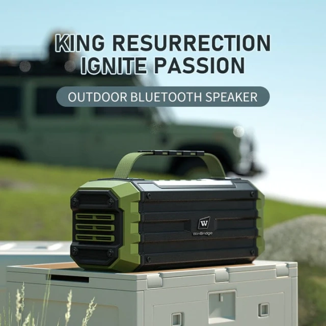 K30 60W Portable Bluetooth Speaker with UHF Wireless Microphone – IPX4 Outdoor Party System | WinBridge