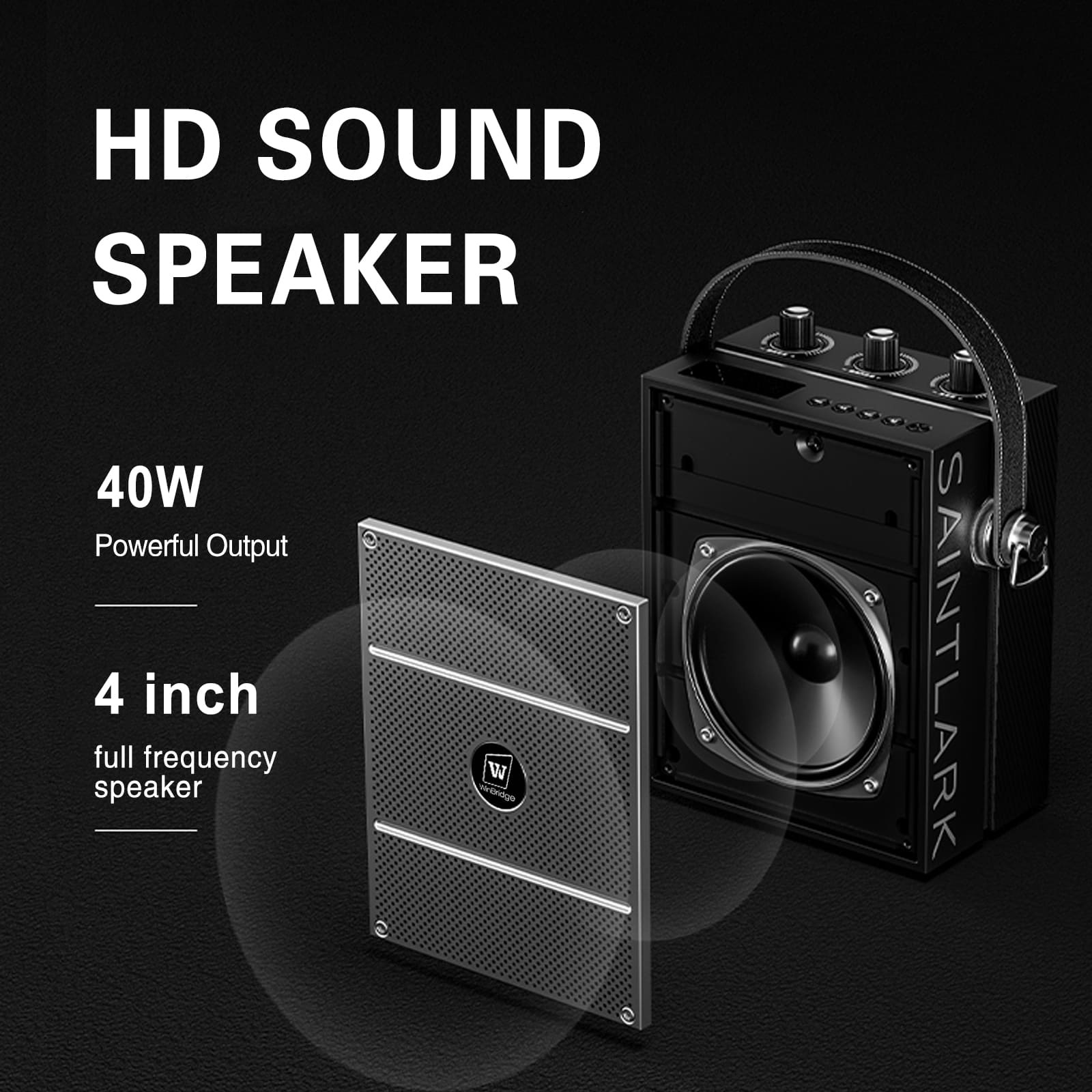 S98 40W UHF Wireless Voice Amplifier – Bluetooth 5.3 Professional PA System | WinBridge
