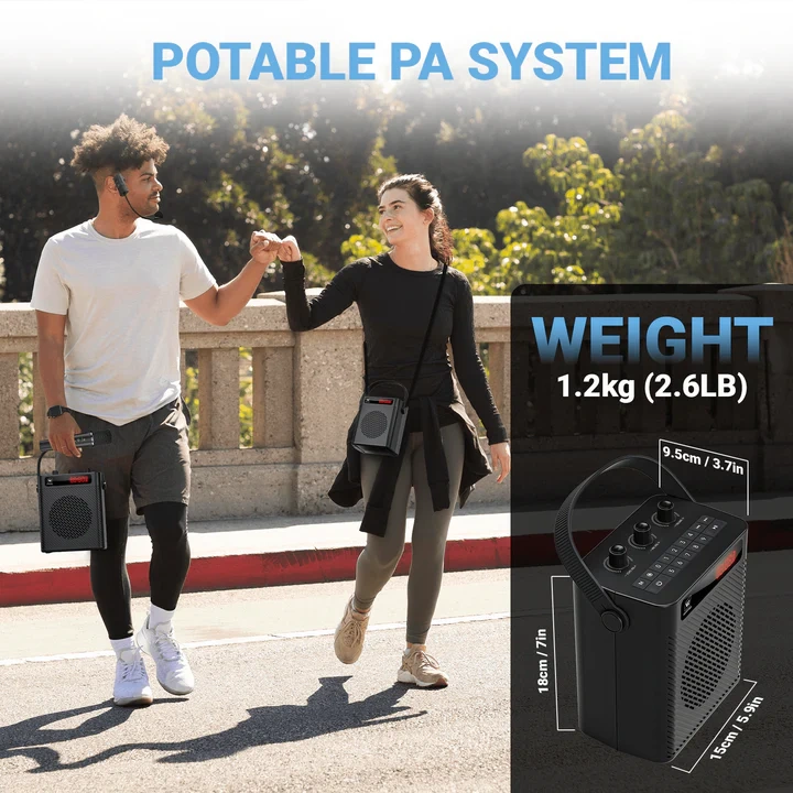 S95 40W Bluetooth 5.3 Voice Amplifier with Dual Wireless Microphones | WinBridge