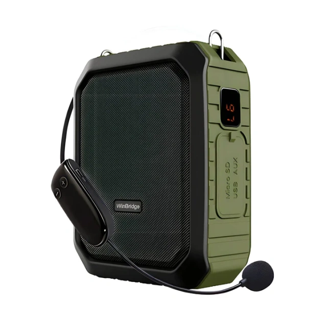 M800 UHF Wireless 18W Voice Amplifier – IPX5 Waterproof Outdoor PA System | WinBridge