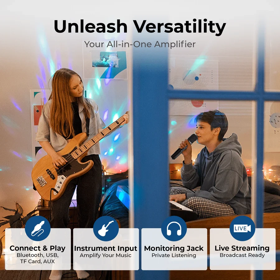 S100 70W Portable PA System with Wireless Handheld Microphone | WinBridge