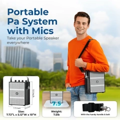 S99 100W Portable PA System with Dual Wireless Handheld Microphones | WinBridge