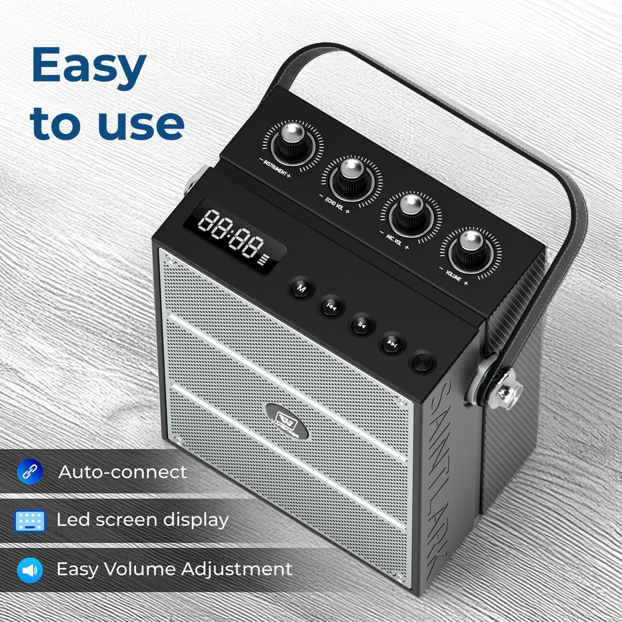 S99 100W Portable PA System with Dual Wireless Handheld Microphones | WinBridge