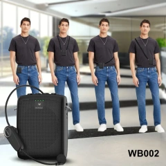 WB002 15W Bluetooth Wireless Voice Amplifier – Portable PA System with Headset Mic | WinBridge